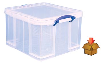 Really useful box 42 l, transparent, emballé individuellement en carton