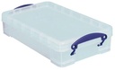 Really useful box boîte de rangement 4 l, transparent