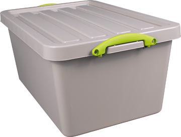 Really useful box recycled boîte de rangement 61 l, emboîtable, gris