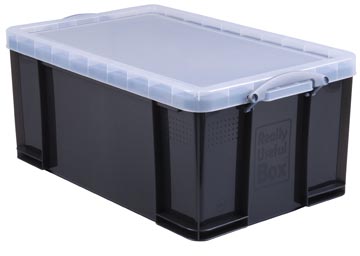 Really useful box boîte de rangement 64 litres, transparent fumé