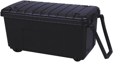 Really useful box boîte de rangement sur roulettes 64 l, noir