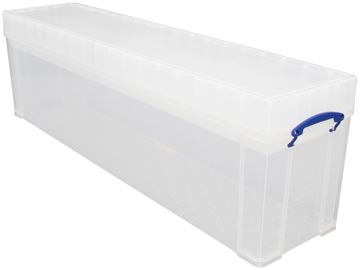 Really useful box 77 l, transparent, emballé individuellement en carton