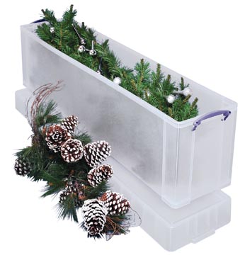 Really useful box boîte de rangement 77 l, transparent