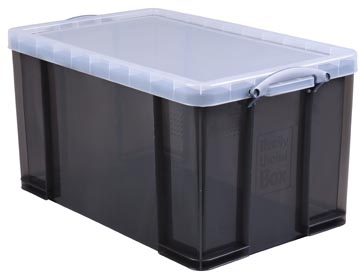 Really useful box boîte de rangement84 litres, transparent fumé