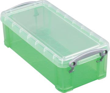 Really useful box boîte de rangement 9 l, vert transparent