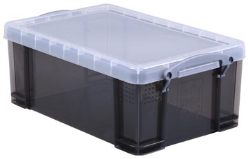 Really useful box boîte de rangement 9 l, transparent fumé