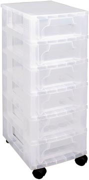 Really useful box tiroir 6 x 3,5 l, transparent