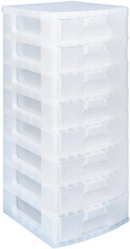 Really useful box tiroir 8 x 9,5 l, transparent