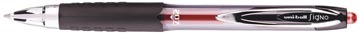 Uni-ball roller rétractable signo rt207, rouge