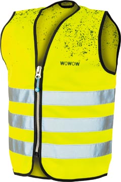 Wowow schlamm jacket, gilet de sécurité pour enfants, jaune, small