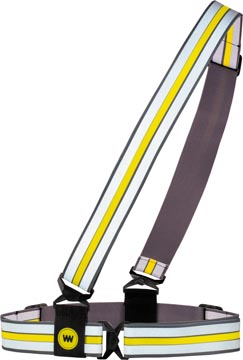 Wowow cross wrap ceinture de sécurité, avec bandes réflécissantes, réglable en hauteur et en largeur