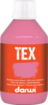 Darwi peinture textile tex, 250 ml, rose