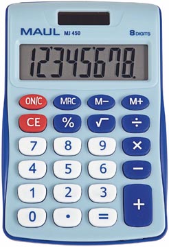 Maul calculatrice de bureau mj 450, junior, bleu clair