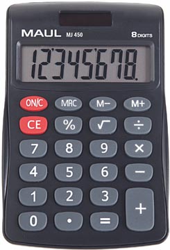 Maul calculatrice de bureau mj 450, junior, noir