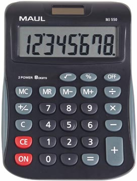 Maul calculatrice de bureau mj 550, junior, noir