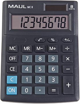 Maul calculatrice de bureau mc 8, noir