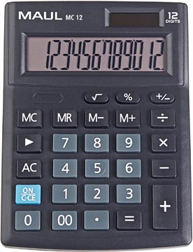 Maul calculatrice de bureau mc 12, noir