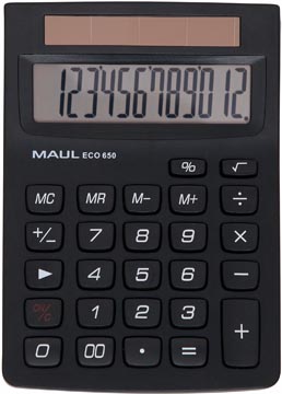 Maul calculatrice de bureau eco 650, noir