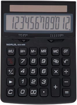 Maul calculatrice de bureau eco 850, noir