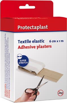 Protectaplast elastic pansement tissé, ft 6 cm x 1 m, sur rouleau