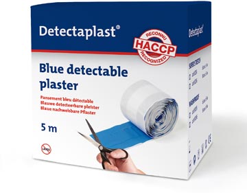 Detectaplast elastic pansement tissé, ft 6 cm x 5 m, sur rouleau