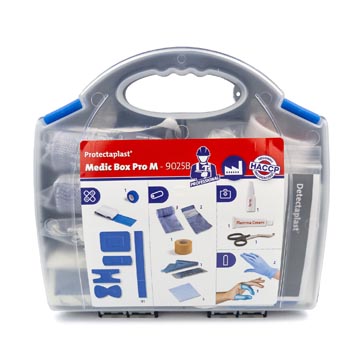 Protectaplast trousse de secours medic box pro m, contenu de base pour le professionnel