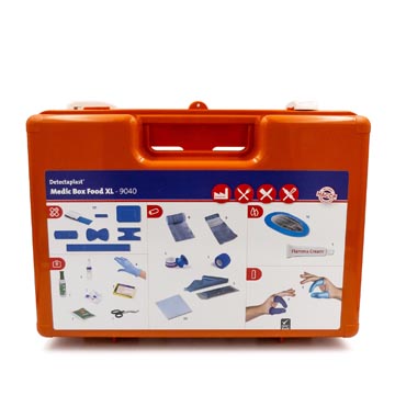 Detectaplast trousse de secours medic box food xl, contenu haccp jusqu'à 30 personnes