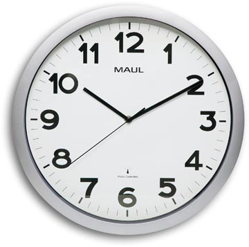 Maul horloge mural step ø 40 x 5 cm rc, argent