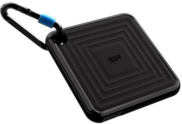 Silicon power disque dur ssd portable, usb-c, 1 to, noir