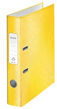 Leitz wow classeur à levier, jaune, dos de 5,2 cm