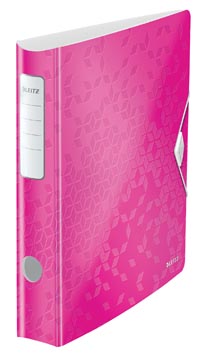 Leitz wow classeur à levier active, dos de 6,5 cm, rose