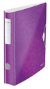 Leitz wow classeur à levier active, dos de 6,5 cm, violet