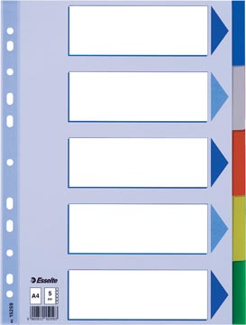 Esselte intercalaires 5 onglets