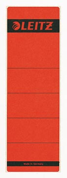 Leitz étiquettes de dos, ft 6,1 x 19,1 cm, rouge