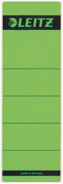 Etiquettes dos leitz, autocollantes, ft 61 x 191 mm, vert, paquet de 10 pcs