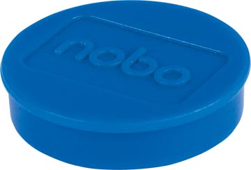 Nobo aimants diamètre de 30 mm, bleu, blister de 4 pièces