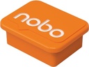 Nobo aimants pour tableau blanc, orange, paquet de 4