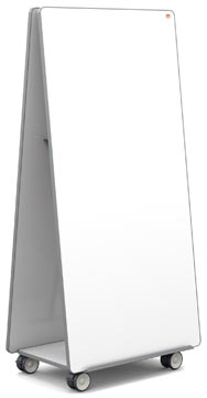 Nobo move & meet système mobile avec 2 panneaux tableau blanc, ft 180 x 90 cm
