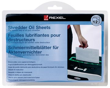 Rexel feuilles pré-lubrifiées, paquet de 12 pièces