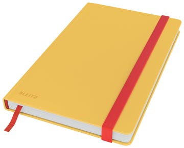 Leitz cosy carnet de notes avec couverture dûre, pour ft a5, quadrillé, jaune
