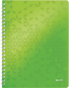 Leitz wow cahier, ft a4, ligné, vert