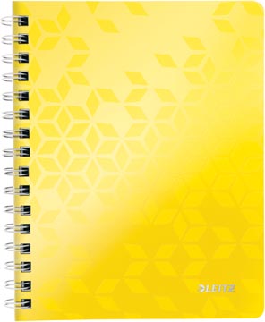 Leitz wow cahier, ft a5, ligné, jaune