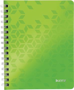 Leitz wow cahier, ft a5, quadrillé, vert