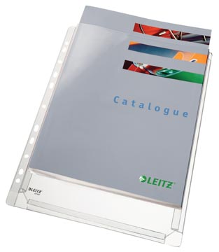 Leitz pochette perforée xl, paquet de 10 pièces