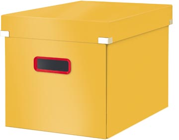 Leitz cosy click & store cube boîte de classement grande, jaune