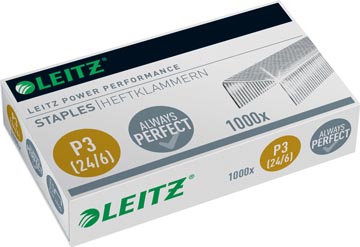 Leitz agrafes, 24/6, boîte de 1000 agrafes