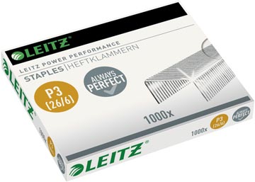 Leitz agrafes 26/6, boîte de 1000 agrafes