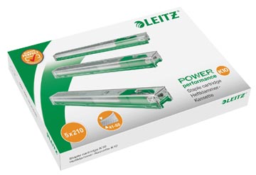 Cassette leitz power performance k10, hauteur 10mm, contient 210 agrafes