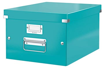 Leitz wow boîte de rangement click & store, ft a4, bleu glacier