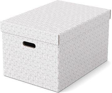 Esselte home boîte à archives,  ft 35,5 x 51 x 30,5 cm, blanc, paquet de 3 pièces